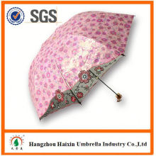 OEM/ODM Factory Wholesale Parasol Print Logo 3 fold umbrella with box